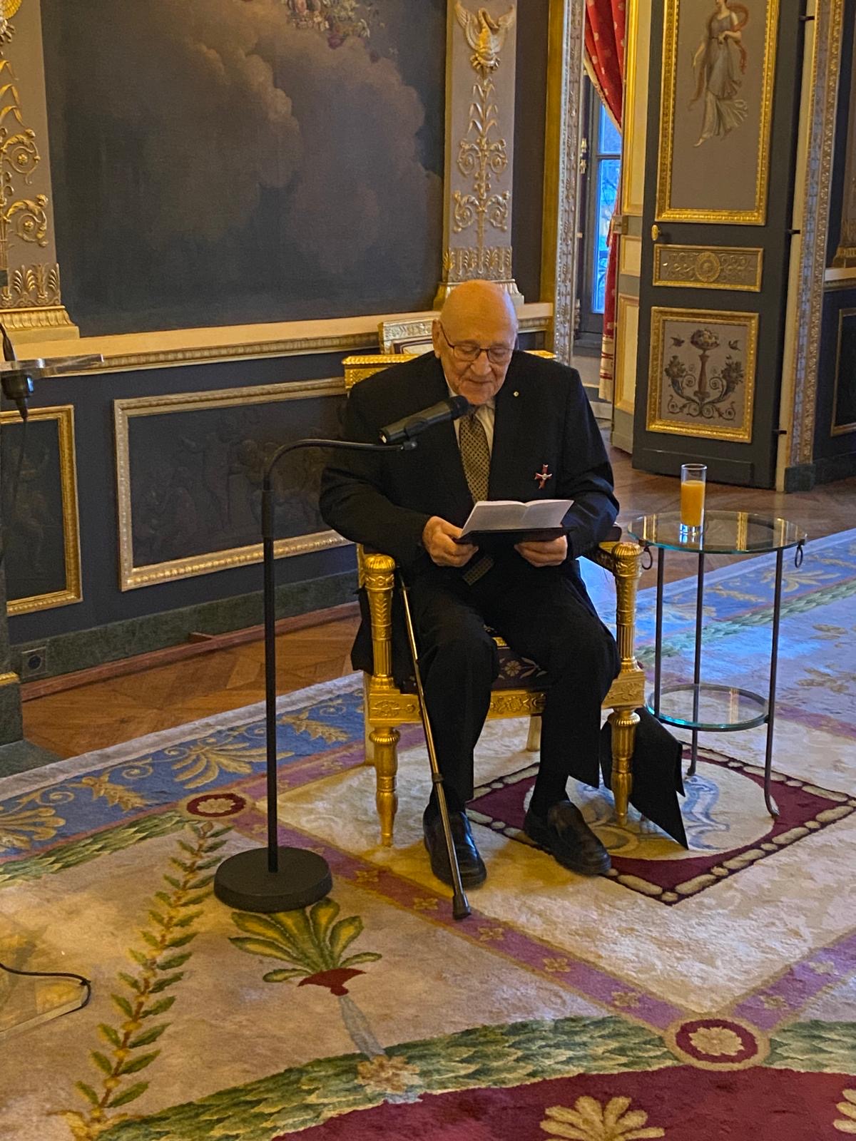 Harry Nussbaum bei seinem Dankeswort