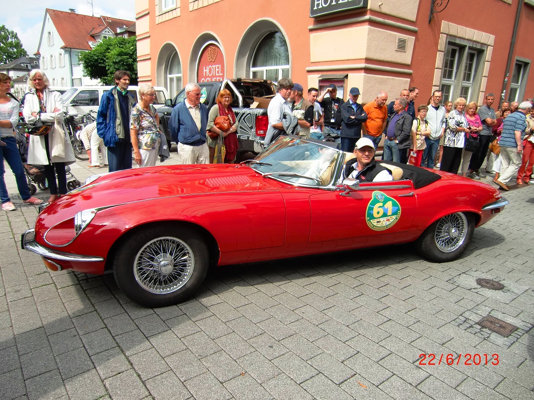 4. LIONS Bodensee Classic 2013 Jaguar E-Type Series 3 Cabriolet Startnummer 61
