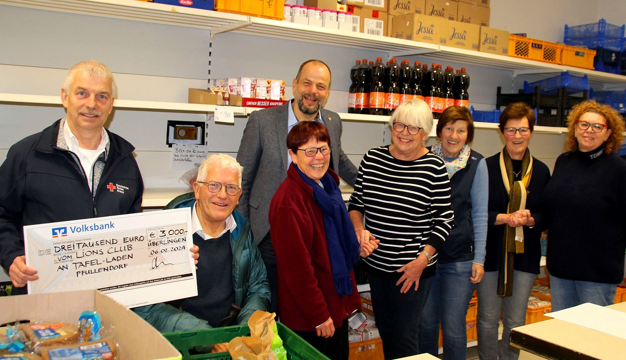 Spendenübergabe an die Tafel Pfullendorf